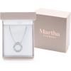 Martha Stewart 4 Carat Lab Grown Diamond Marquise and Round Circle Necklace In 14 Karat Gold, Lab Grown Diamond Necklace For Women(white-gold)