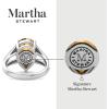 Martha Stewart 5 1/2 Carat Pear Shape Gemstone Ring with Lab Grown Diamonds in Sterling Silver, Choose Your Gemstone(Citrine)