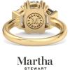 Martha Stewart 5 Carat Lab Grown Diamond Ring, Three Stone Diamond Engagement Ring in 14 Karat Gold(yellow-gold)