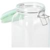 Martha Stewart 5 Piece Glass Canister Set W/Greeen Lids