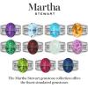 Martha Stewart 6 3/4 Carat Oval Shape Gemstone Hidden Halo Ring with Lab Grown Diamonds in Sterling Silver, Choose Your Gemstone(Emerald)