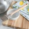 Martha Stewart Bainford Extra Large 14″ Solid Wood Spoon – Beech Wood(Bainford Silicone Brush)