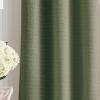 Martha Stewart Beige Room Darkening Curtains Textured Lined Grommet Window Curtain Panel Pair, Sutter, Set of 2, 84″, Sand(Olive)