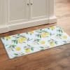 Martha Stewart Bloomfield Lots of Lemons Anti-Fatigue Kitchen Mat, White/Yellow, 18″x48″(Light Blue/Yellow)