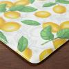 Martha Stewart Bloomfield Lots of Lemons Anti-Fatigue Kitchen Mat, White/Yellow, 18″x48″(White/Yellow)