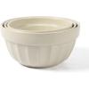 Martha Stewart Broadbrook 3 Piece 4 Qt, 2.8 Qt, 2.1 Qt Stoneware Bowl Set – Sharkey Grey(Sharkey Grey)