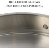 Martha Stewart Castelle 12″ 18/8 Stainless Steel Induction Safe Multi-Purpose Essential Pan w/Steamer