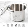 Martha Stewart Castelle 8-Quart 18/8 Stainless Steel Induction Safe Stock Pot w/Lid