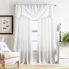Martha Stewart Chenille Stitch Trumpet Valance Camel(White)