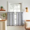 Martha Stewart Chickens 3-Piece Window Curtain Valance and Tiers Set, Multi(Blue)