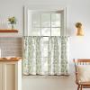 Martha Stewart Chickens 3-Piece Window Curtain Valance and Tiers Set, Multi(Green)