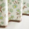 Martha Stewart Chickens 3-Piece Window Curtain Valance and Tiers Set, Multi(Green)