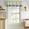 Martha Stewart Chickens 3-Piece Window Curtain Valance and Tiers Set, Multi(Yellow)
