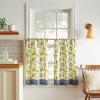 Martha Stewart Chickens 3-Piece Window Curtain Valance and Tiers Set, Multi(Yellow)