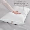 Martha Stewart Classic Comfort Down Alternative Pillows, King Size Set of 2 – Firm Support for Stomach, Back and Side Sleepers(White)