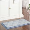 Martha Stewart Comfort Anti Fatigue Strie Medallion Tile Kitchen Mat, Comfort Standing Mat, Non-Slip Backing, Safe Beveled Edge, Grey, 19.6″ x39″(Navy Blue)