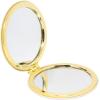 Martha Stewart Compact Mirror, Slim Pocket Mirror with Standard & Magnified Glass, Travel Makeup Mirror for Purse or Stocking Stuffer (Holiday Bow)