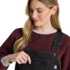 Martha Stewart Convertible Overall, Denim Utility Jumpsuit, Adjustable Cotton Workwear, Stretch Bibs(Black Wash)