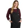 Martha Stewart Convertible Overall, Denim Utility Jumpsuit, Adjustable Cotton Workwear, Stretch Bibs(Black Wash)