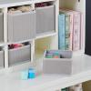 Martha Stewart Crafting Kids’ Cubby Organizer – Linen White: Wooden Tabletop Art Storage with Removable Bins – Cube Shelving(Creamy White)