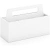 Martha Stewart Crafting Kids’ Wall Caddy – Linen White, Arts and Crafts Supply Storage, Lightweight Wooden Caddy(Linen White)