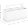 Martha Stewart Crafting Kids’ Wall Caddy – Linen White, Arts and Crafts Supply Storage, Lightweight Wooden Caddy(Linen White)