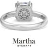 Martha Stewart Cushion Cut Lab Grown Diamond Solitaire Ring, Diamond Engagement Ring in 14 Karat Gold(white-gold)