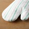 Martha Stewart Daisy Stripe Oven Mitt Set 2-Pack, Beige/Brown, 7″x13″(Mint)