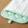 Martha Stewart Daisy Stripe Pot Holder Set 2-Pack, Green, 7″x10″(Mint)