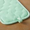 Martha Stewart Daisy Stripe Pot Holder Set 2-Pack, Green, 7″x10″(Mint)