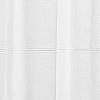 Martha Stewart Delicate Stripe Sheer Rod Pocket Window Curtain Panel Pair for Living Room, 84″, White(White)