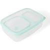 Martha Stewart Denslow 6 Piece 126 oz, 33.3 oz, 16.7 oz Square and Rectangular Food Container Set w/Martha Blue Lid(Square & Rectangular (126oz  33.3oz  16.7oz))