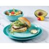 Martha Stewart Dragonfly 12 Piece Decorated Melamine Dinnerware Set – White(Teal)
