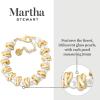 Martha Stewart Elegant Gold and Pearl Bracelet, 7 Inches For Women