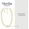 Martha Stewart Elegant Gold and Pearl Necklace, 18 Inches For Women