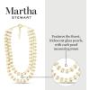 Martha Stewart Elegant Two Strand Gold and Pearl Necklace, 18 Inches For Women