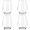 Martha Stewart Farrow 18 OZ Large Stemless 4 Pack Multipurpose Wine Glasses Set for Red or White Wine(18oz Stemless Wine Glass (4-pack))