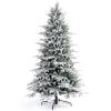 Martha Stewart Flocked Natural Pre-Lit Artificial Christmas Tree(Multicolored Lights)