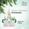 Martha Stewart Funny Christmas Ornaments for Adults – Martha on The Mantel Holiday Collectible Décor, Christmas Tree Decoration, Secret Santa Collectible(Green-3dd)