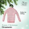 Martha Stewart Funny Christmas Ornaments for Adults – Martha on The Mantel Holiday Collectible Décor, Christmas Tree Decoration, Secret Santa Collectible(Pink-sweater)