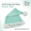 Martha Stewart Funny Santa Hat Adult – Cool Christmas Hat for Men & Women, Holiday Xmas Martha on the Mantel Costume(Green)