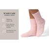 Martha Stewart Fuzzy Socks For Women – 2 Pairs – Warm And Cozy For Winter, Stocking Stuffer(Pink/Silver)
