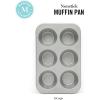 Martha Stewart Gallen 12-Cup Nonstick Carbon Steel Muffin and Cupcake Pan – Cool Grey, Durable Bakeware for Even Baking and Easy Release(Silver)