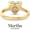 Martha Stewart Heart Shape Lab Grown Diamond Solitaire Ring, Diamond Engagement Ring in 14 Karat Gold(yellow-gold)