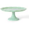 Martha Stewart Highbrook 10-Inch Jadeite Cake Stand with Glass Dome – Vintage-Style Pedestal Dessert Plate for Cakes and Pastries, Decorative Covered Serving Platter(Green (11″))