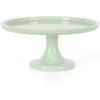 Martha Stewart Highbrook 10-Inch Jadeite Cake Stand with Glass Dome – Vintage-Style Pedestal Dessert Plate for Cakes and Pastries, Decorative Covered Serving Platter(Green (10″))
