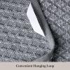Martha Stewart Honeycomb Chambray Textured Kitchen Towel 4-Pack Set, 100% Cotton with Absorbent Terrycloth, Decorative Kitchen Towels, Mint Green, 16″x28″(Grey)