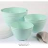 Martha Stewart Hoyt 8 pc Round Mixing Bowl Set w/Lid – 6.2 QT, 4.3 QT, 2.8 QT, 1.8 QT, Martha Blue