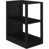 Martha Stewart Kayden Home Office Modular 2-Tier Bookshelf with Open Storage and 2 Shelves in Black(Black)