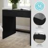 Martha Stewart Kayden Home Office Modular Desk with 2 Drawers in Black with Oil Rubbed Bronze Hardware(Black Frame/Oil Rubbed Bronzed Hardware)